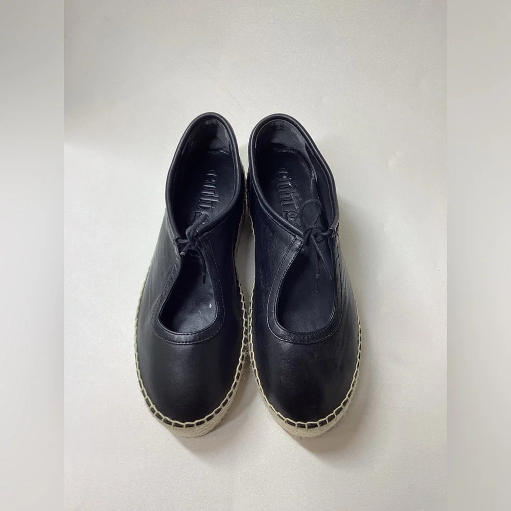 Cult Gaia Bernice‎ Black Espadrille Platform Shoes Size EU 38